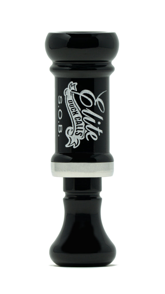 Elite Duck Calls SOB S.O.B. Butcher Cutdown Black Acrylic Call