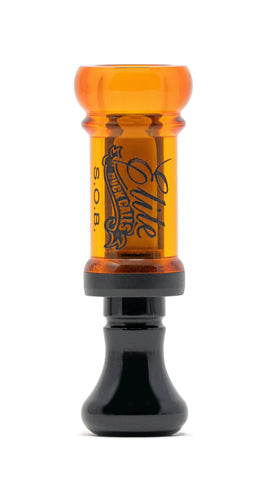 Elite Duck Calls SOB S.O.B. Butcher Cutdown Bourbon and Black Acrylic Call