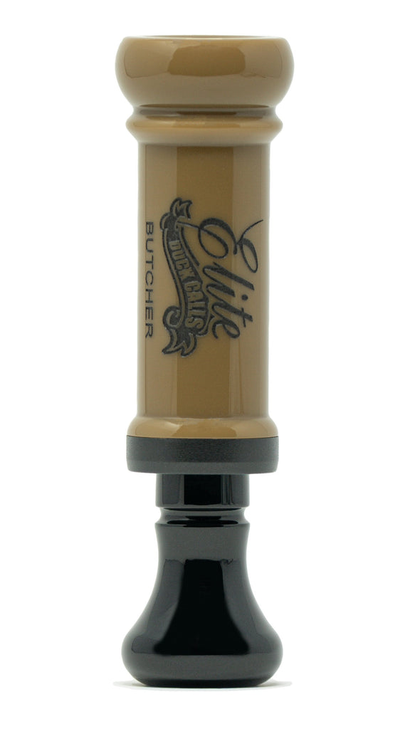 Elite Duck Calls Butcher Cutdown Tan and Black Acrylic Call