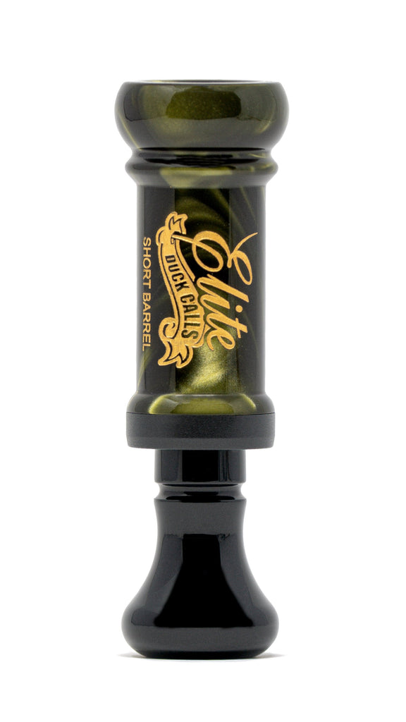 Elite Duck Calls Short Barrel Butcher Cutdown Venom and Black Acrylic Call